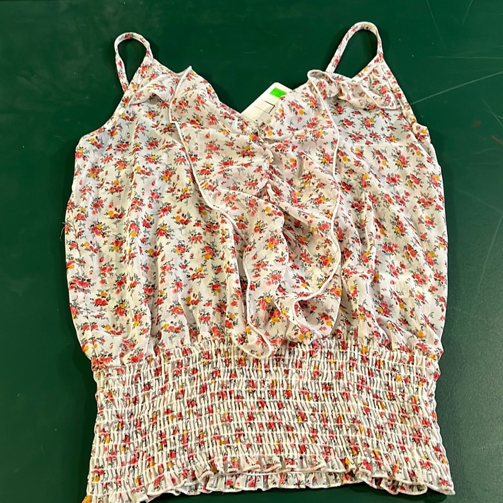 Floral spaghetti strap top